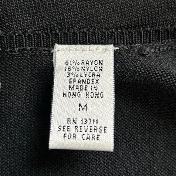 Valerie Stevens Women’s Medium Black Beaded Shell Top Stretch Classic Timeless - Picture 11 of 12